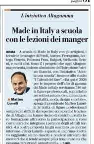 Made in Italy a scuola